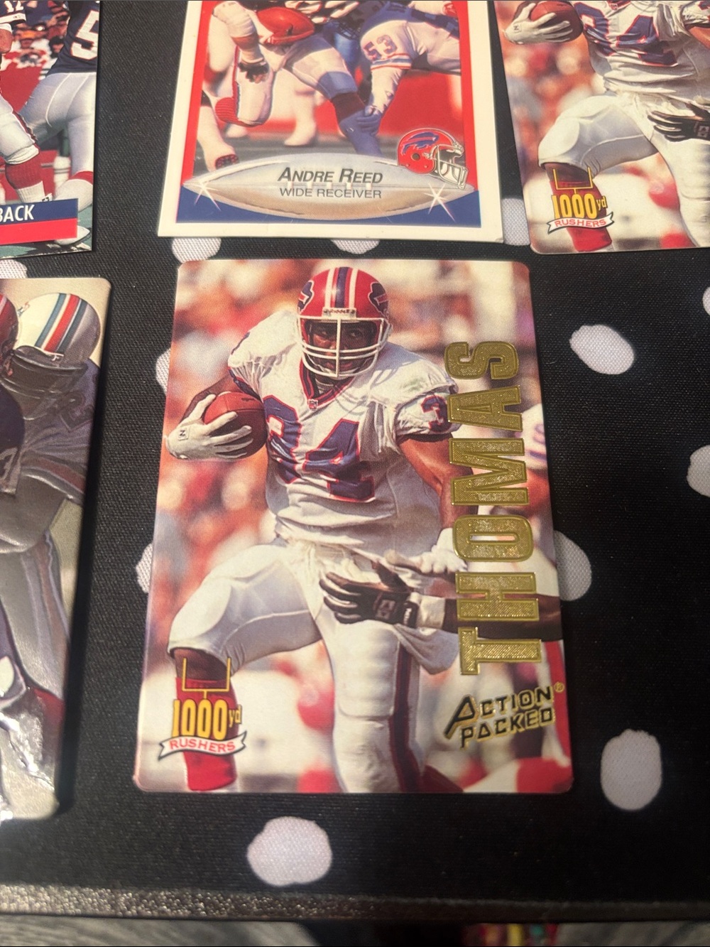 Buffalo Bills NFL Football Card Lot - Red White Blue Accents - Picture 2 of 10